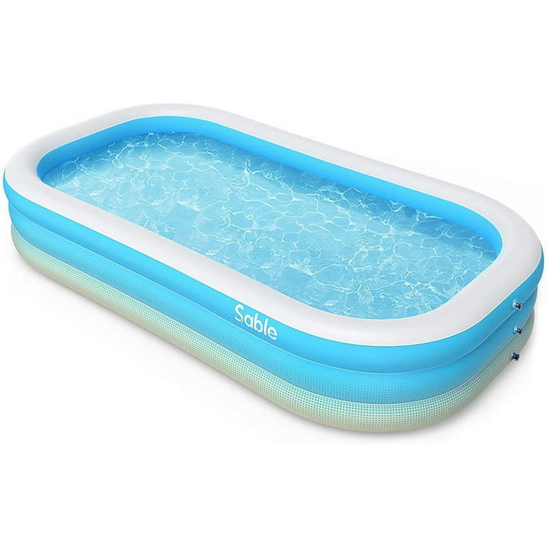 Homech HF002 Inflatable Swimming Pool 118''x 72''x 22'' Full-Sized Pool  (OPEN BOX) WB16 