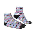 thumbnail image 3 of Bingfone Bees And Daisies Striped Design Patterned Men'S Women'S Casual Cotton Socks, 3 of 9