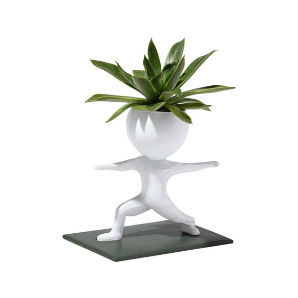 Huanglei Pots de Fleurs en Forme de Sport pour Plantes Succulentes Course Haltère Debout en Forme de Pot