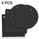 thumbnail image 1 of 4 agarraderas resistentes al calor, almohadillas calientes antideslizantes multiusos para agarraderas de cocina, silicona de grado alimenticio y sin BPA (negro), 1 of 4