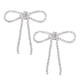 thumbnail image 4 of 2 Broches De Diamantes De Imitación, Broche De Lazo Grande Con Borla Larga, Joyería De Solapa, Camisa De Vestir, Elegante Ramillete De Cristal Para El, 4 of 7