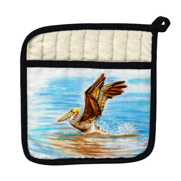 Betsy Drake Interiors Flying Pelican - Pot Holder