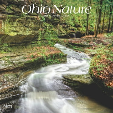 Ohio Nature | 2025 12x24" (Hanging) Wall Calendar | Plastic-Free | BrownTrout