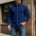 thumbnail image 6 of LONKITO Shirt Jackets for Men Corduroy Casual Button Down Shirts Jacket with Pockets Fall Clothes, 6 of 8