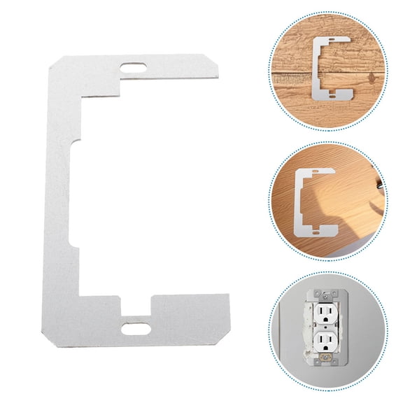 CTIRCHIU 10Pcs Metal Outlet Spacers for Electrical Box Loose Outlet Repair