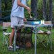 thumbnail image 4 of Camping Dish Drying Bag Collapsible Dish Drying Rack, Portable Mesh Dinnerware Drainer Organizer for RV Campers Travel Trailers Space Saving Camping Kitchen Storage Rack, 4 of 5
