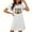 White, variant on Sakmal Thanksgiving Moomoo Dresses for Women Loose Ultra-Soft Comfy Gray Sleep Dress Short Sleeve Crew Neck Short Football Mom Print Nightgowns S-2XL