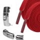 thumbnail image 5 of Cordones elásticos sin atar, cordone zapatos, cordones planos rápido adultos, cuerdas de entrenamiento, Unisex Rojo Hugo Cordones elásticos sin atar, 5 of 10