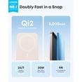 thumbnail image 2 of Anker Nano Power Bank, Ultra-Slim 5,000mAh Magnetic Wireless Charging Battery, Qi2 Certified 15W Max MagSafe-Compatible Portable Charger, Ergonomic Design, Compatible for iPhone Air/17/16 Series, 2 of 6