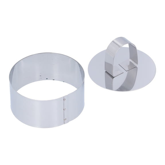 Round Cake Ring Mold - 4x8cm Stainless Steel Dessert & Pastry Cutter
