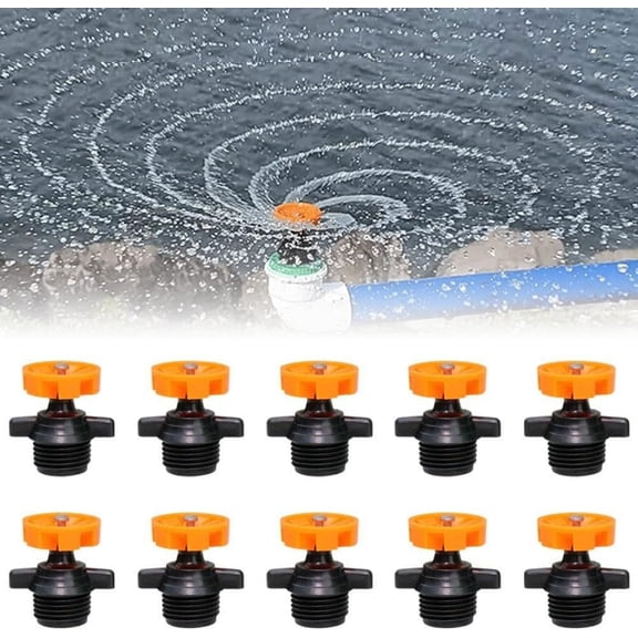 YAZHPA 360 Rotation Sprinkler Head 8 13 Ft Spray Up Sprinkler Head Compatible With Standard Garden Hoses 1/2Inch Water Pipe Nozzle