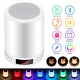 thumbnail image 1 of Altavoz Bluetooth Lámpara Sensor Táctil Luz Nocturna Con Reloj Despertador 7 Colores Cambiantes Rgb Lámpara De Noche Altavoz Portátil Advancent EL011261-00, 1 of 5