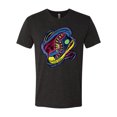 thumbnail image 2 of Wild Bobby, Colorful Sneakers Chucks Streetwear Mens Premium Tri Blend T-Shirt, Vintage Black, Medium, 2 of 3