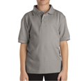 thumbnail image 1 of KS4552 WD BOYS SS PERFORMANCE PIQUE GRIS JAPEADO L Nave de la gota de Dickies KS4552, 1 of 1
