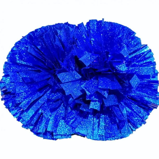Pom Poms Cheerleading, 12.6inch Cheer Pom Poms with Baton Handle, Metallic Foil Cheerleading Pom