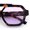 Tortoise - Purple, variant on Hipster Octagonal Double Bridge Thick Bevel Plastic Racer Sunglasses All Black