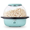 thumbnail image 1 of Dash SmartStore? Deluxe Stirring Popcorn Maker, Hot Oil Electric Popcorn Machine with Large Lid for Serving Bowl and Convenient Storage, 24 Cups - Aqua, 1 of 5