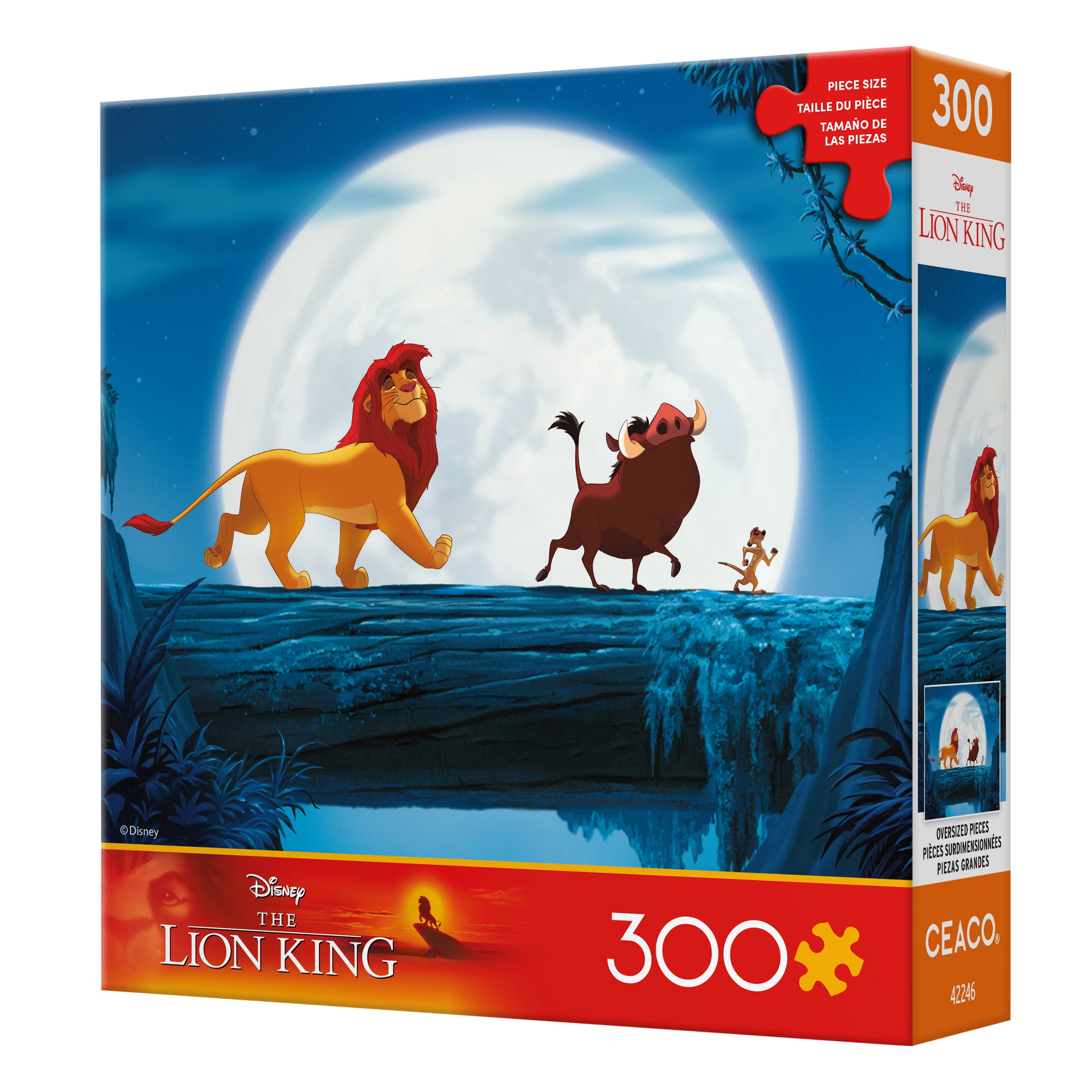 Ceaco Disney The Lion King Evening Walk 300-Piece Interlocking Jigsaw Puzzle for Children Ages 14+