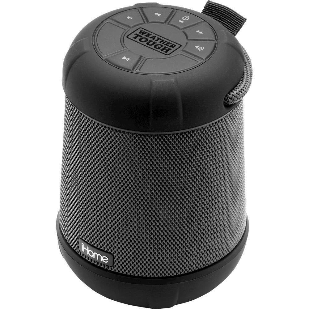 iHome - Weather Tough Portable Bluetooth Speaker - Black - new (bb)