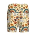 thumbnail image 4 of Picia Mushrooms And Rainbows Peace Pajama Shorts for Men, Men's Pajama Bottoms, Sleepwear,Short Pajama Pants-X-Large, 4 of 9