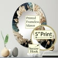 thumbnail image 3 of DESIGN ART Designart "Liquid Ink Spiralscape II" Abstract Spirals Modern Wall Mirror 20in.x30in., 3 of 4