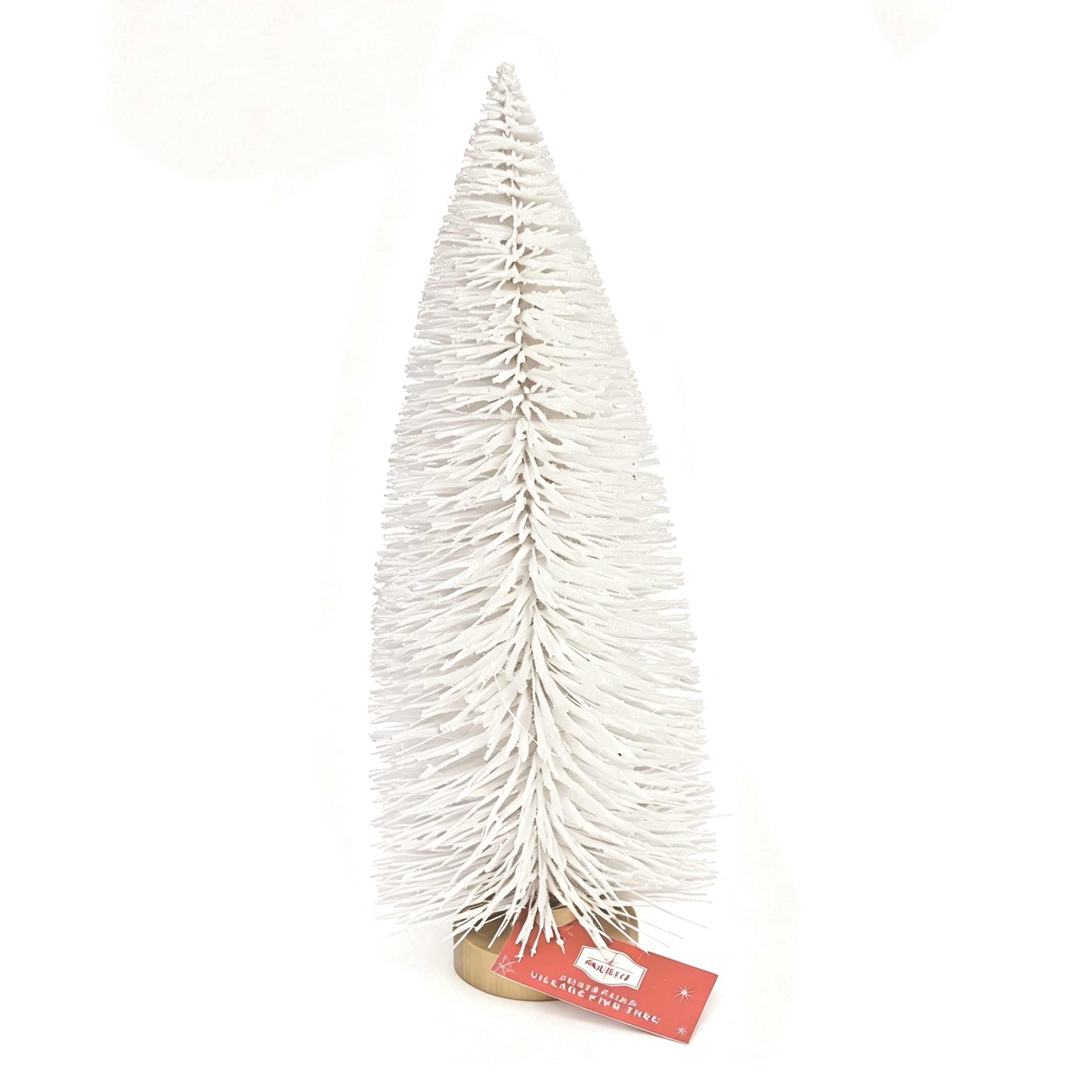 Christmas Village Pine Tree, White, 9", by Holiday Time