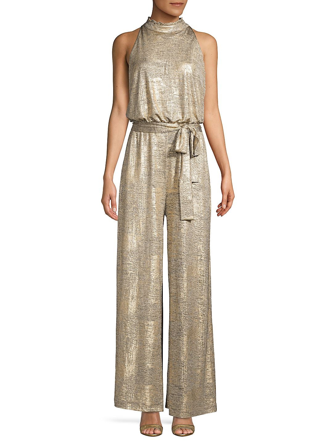 Metallic Halter Jumpsuit Metallic Halter Jumpsuit