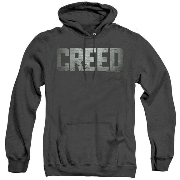 Creed Logo Adult Heather Hoodie Sweatshirt Black