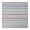 Pink and Blue, variant on Ethnic - Style Colorful Feather Pattern Square Fitted Tablecloth with Elastic Edge,Square Table Cover,Washable Elastic Table Cover for Home Kitchen Party Decor 34"x34"
