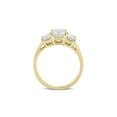 thumbnail image 4 of 2.70 Carat (Ctw) Lab-Created Three-Stone Octagon Moissanite Engagement Ring in 10K Yellow Gold for Women, 4 of 6