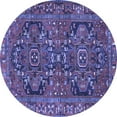 thumbnail image 1 of Ahgly Company Indoor Round Persian Blue Traditional Area Rugs, 6' Round, 1 of 4