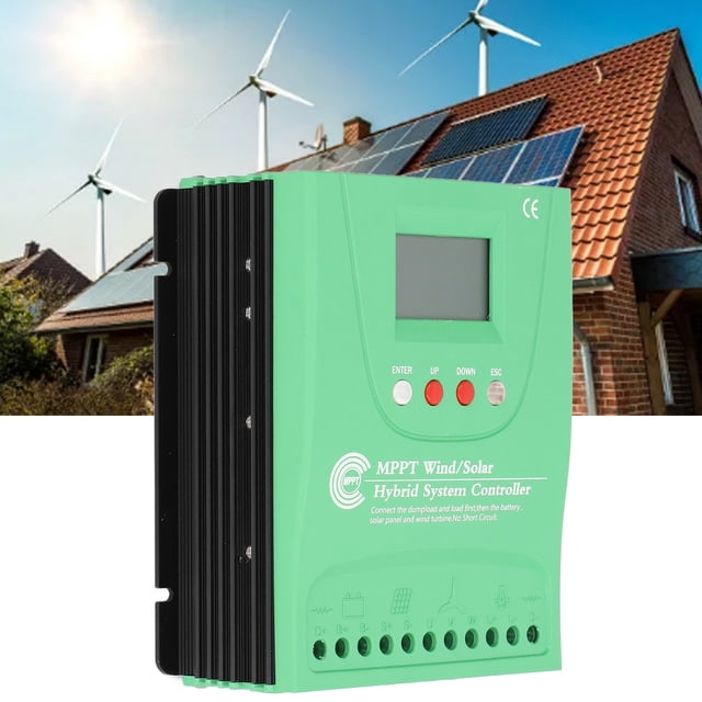 Wind 12V 24V Wind Solar Hybrid Controller with LCD Display MPPT Boost Wind Solar Controller