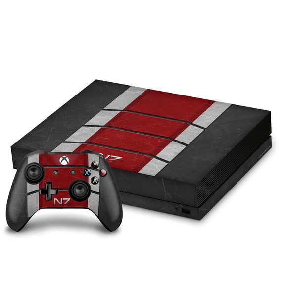 Head Case Designs Officially Licensed EA Bioware Mass Effect Graphics N7 Logo Armor Vinyl Sticker Skin Decal Cover Compatible with Microsoft Xbox One X Bundle