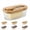 Wood-2, variant on Glass Butter Dish with Bamboo Lid and Spreader Knife, Airtight Keeper for Countertop & Fridge, Clear Container for Cheese & Spreads, Fits East/West Coast Butter Sticks