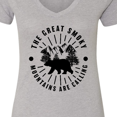 thumbnail image 4 of Inktastic The Great Smoky Mountains Are Calling Women's V-Neck T-Shirt, 4 of 5