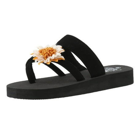 

KI-8jcuD Fluffy Sandals Summer Slippers For Ladies Bohemian Bow Flowers Decoration Sandals Women Open Toe Beach Slippers Casual Shoes Slide Sandals 10 Womens Teal Sandals For Women S For Women Sanda