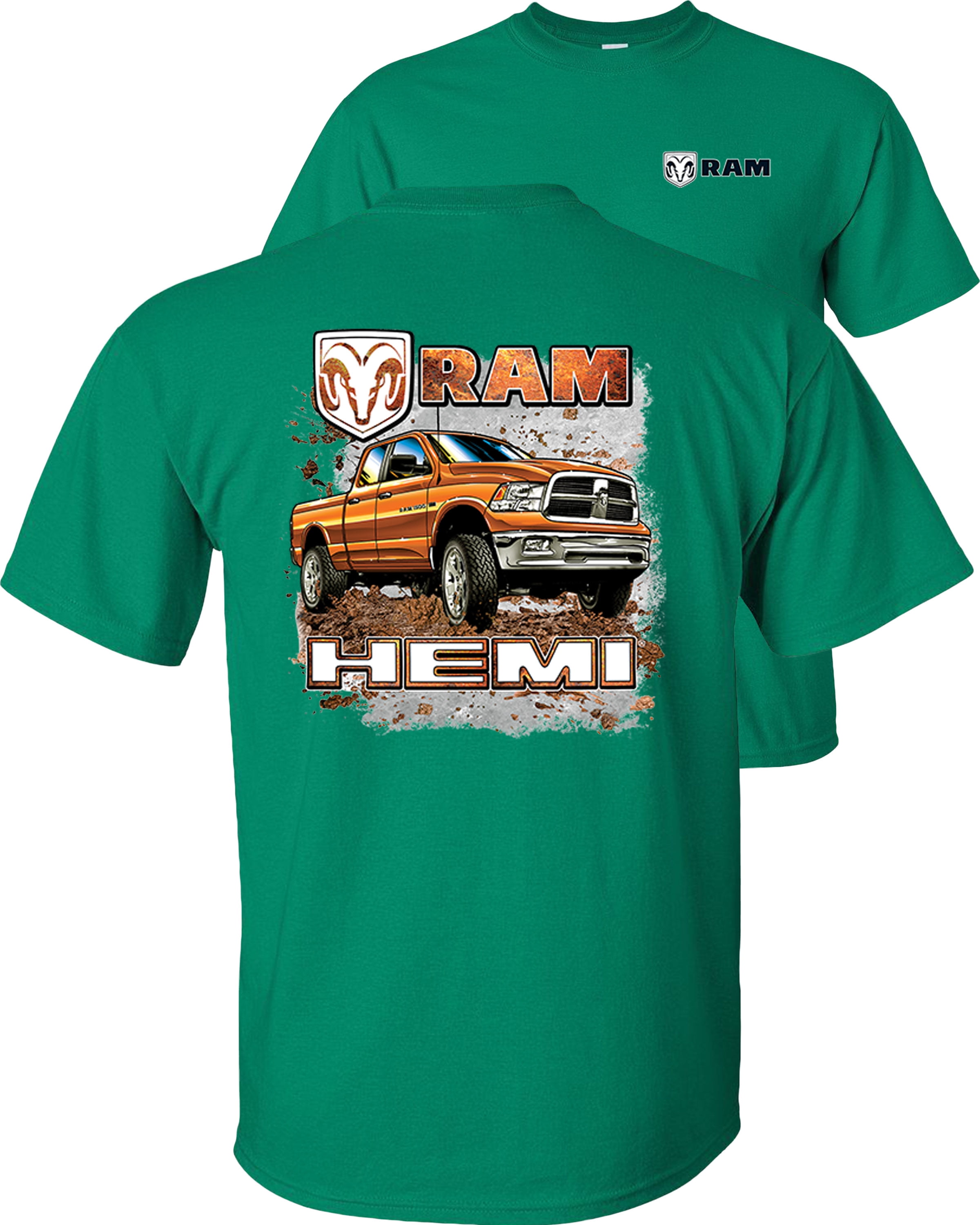 Dodge Powered by HEMI Double Sided T-Shirt  Licensed Charger Challenger 4x4