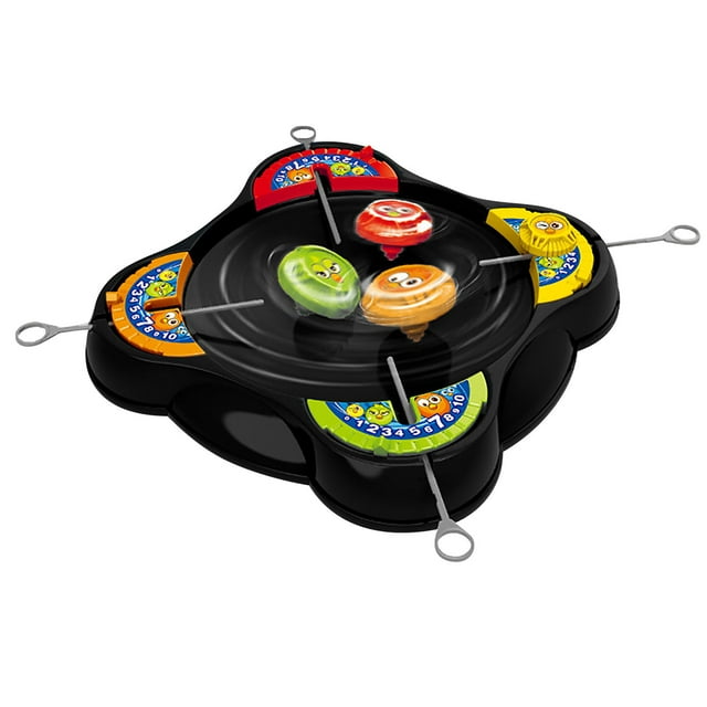Ensemble de Jouets de Bataille Toupie avec Disque Rétractable et Accessoires, Jeu de Sol Compétitif Multijoueur pour Amusement Familial et Jeu Intérieur