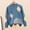 Blue, variant on Boys Knit Sweater Gradient Color Long Sleeve Crewneck Pullover Soft Comfortable Casual Wear for Kids Children Youth