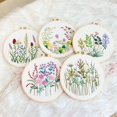 thumbnail image 2 of Kit de bordado para principiantes adultos, kit de bordado para principiantes adultos, kit de bordado floral para principiantes flores, 2 of 5