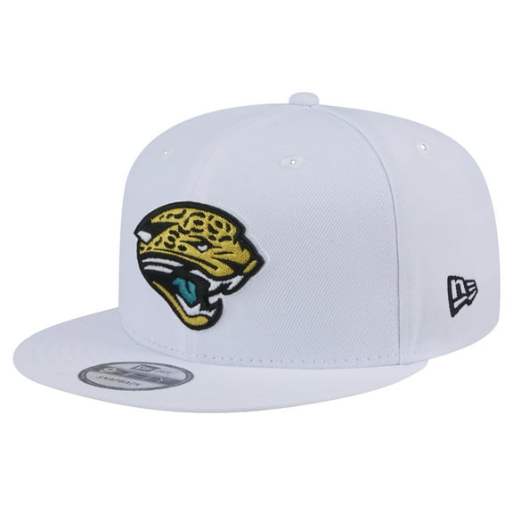 Men's New Era  White Jacksonville Jaguars Throwback Logo Standard 9FIFTY Snapback Hat