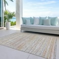 thumbnail image 6 of Addison Rugs Chantille Indoor/Outdoor Transitional Stripes Terracotta Washable Rectangle Rug, 9' x 12', 6 of 6