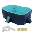 thumbnail image 2 of Foldable Swimming Pool, FoldingPet Swimming Pools Foldable Kiddie Pool Bath Pool Inflation Free for Home Outdoor1.6m / 5.25ft, 2 of 8