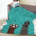 thumbnail image 6 of Sikiie Cute Cat Paw And Dog Ultra-Soft Micro flannel Blanket Luxury All Seasons Warm Blanket for Bedding Sofa and Travel (4 sizes)-80"x60", 6 of 7