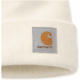 thumbnail image 2 of Carhartt Knit Cuffed Beanie, Deep Winter White, One Size, 2 of 4