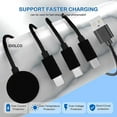 thumbnail image 3 of 4 in 1 Watch Charger Multi USB Magnetic Charging Cable, Portable Wireless Charger Cord with USB 3.0 Port for Apple Watch Series SE/8/7/6/5/4/3/2/1, iPhone, Samsung, Pixel, iPods Etc, 3 of 8