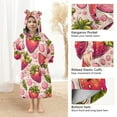 thumbnail image 4 of joogoo Wearable Blanket Hoodie for Cute Strawberry Oversized Sherpa Hooded 3-14 YR M, 4 of 7