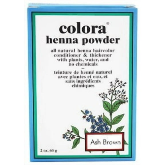 Colora Henna Powder Natural Hair Color & Conditioner 2oz ASH BROWN