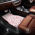 thumbnail image 4 of Xecao Hearts Print Car Foot Mat Set of 4 Pieces Neoprene All-Weather Dust-Proof Stain-resistantCar Interior Decorative mats Non-Slip Mats, 4 of 6