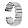 thumbnail image 1 of Stainless Steel Elastic Watch Band for Compatible Durable Stretchable Strap Silver Spring Adjustable Replacement Wristband, 1 of 6